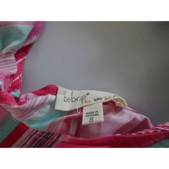 BEBOP Juniors' Striped Tie-Shoulder Romper Size S - Picture 13 of 13